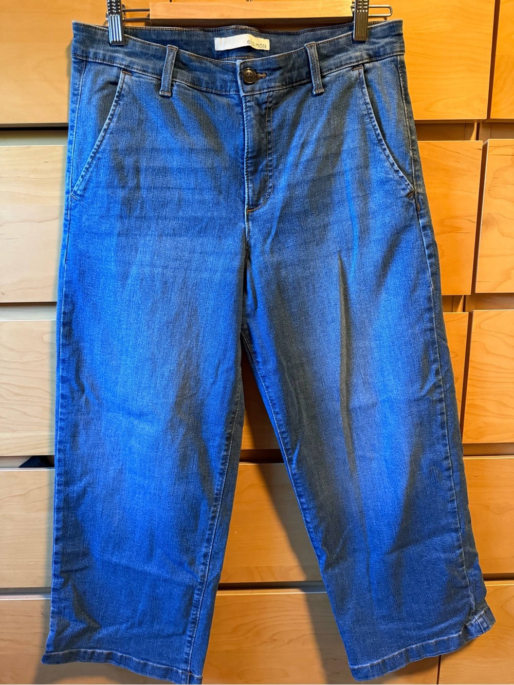 Ella Moss Wide Leg Crop Jeans Size 8